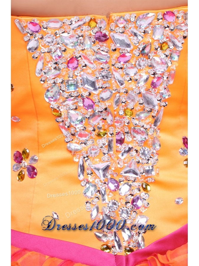 New Arrival Shimmering Strapless Two-tone Quinceanera Dresses