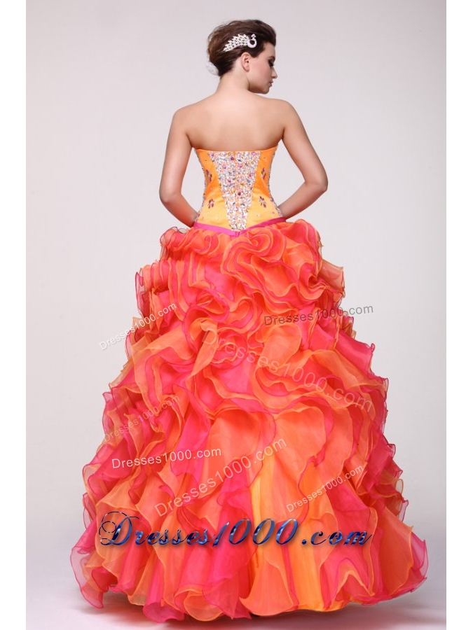 New Arrival Shimmering Strapless Two-tone Quinceanera Dresses