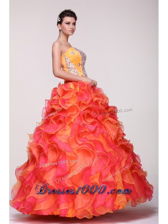 New Arrival Shimmering Strapless Two-tone Quinceanera Dresses