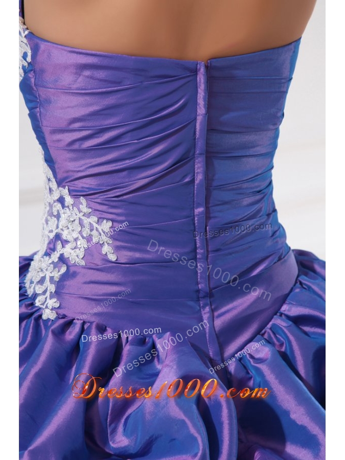 Pick Ups Ball Gown Quinceanera Party Dresses with Lace Hemline