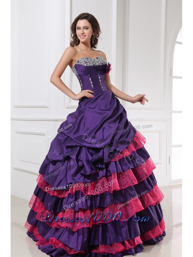 eggplant ball gown