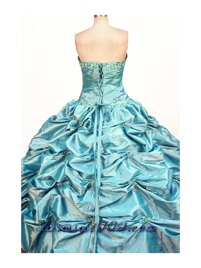 Affordable Ball Gown Strapless Floor-length Quinceanera Dresses