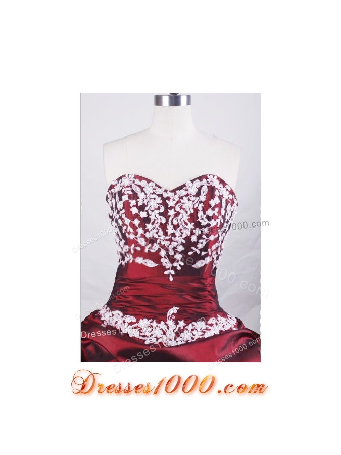 Beautiful Ball Gown Sweetheart Floor-length Quinceanera Dresses Appliques