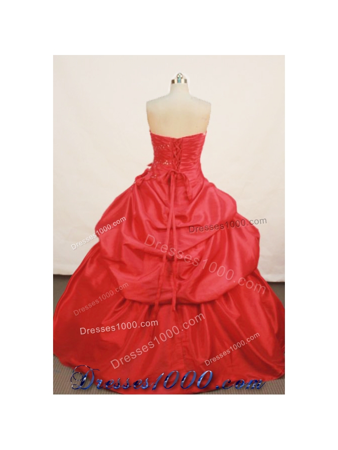 Popular Ball Gown Sweetheart Floor-length Quinceanera Dresses Appliques