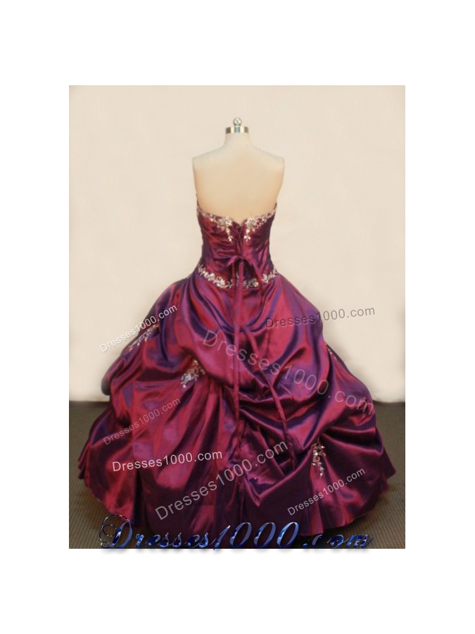 Luxurious Ball Gown Sweetheart Floor-length Quinceanera Dresses Appliques