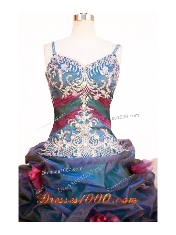 Romantic Ball Gown Strap Floor-length Quinceanera Dresses