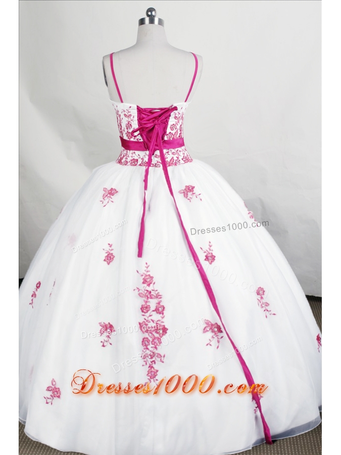 Beautiful Ball Gown Strap Floor-length Organza Quinceanera Dress