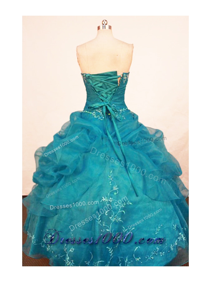 Beautiful Ball Gown Strapless Floor-length Quinceanera Dresses Embroidery