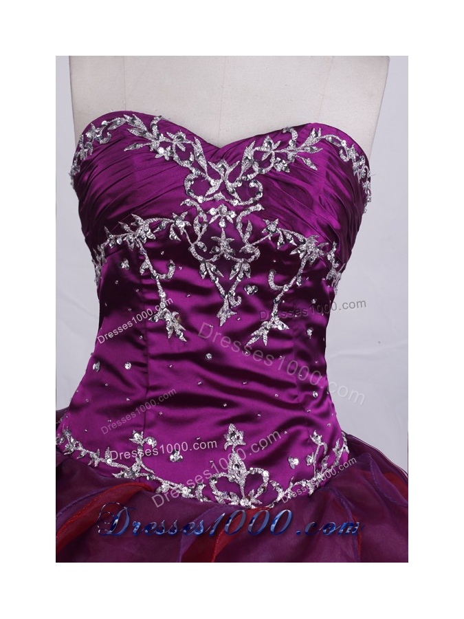 Beautiful Ball Gown Sweetheart-neck Floor-length Organza Quinceanera Dresses