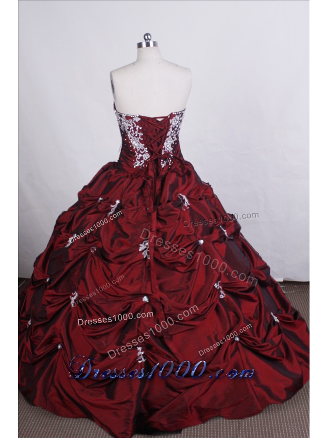 Beautiful Ball gown Sweetheart-neck Floor-length Quinceanera Dress
