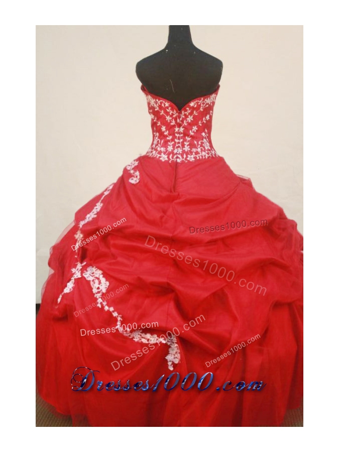 Beautiful Ball Gown SweetheartFloor-length Quinceanera Dresses Appliques