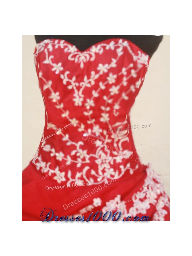 Beautiful Ball Gown SweetheartFloor-length Quinceanera Dresses Appliques