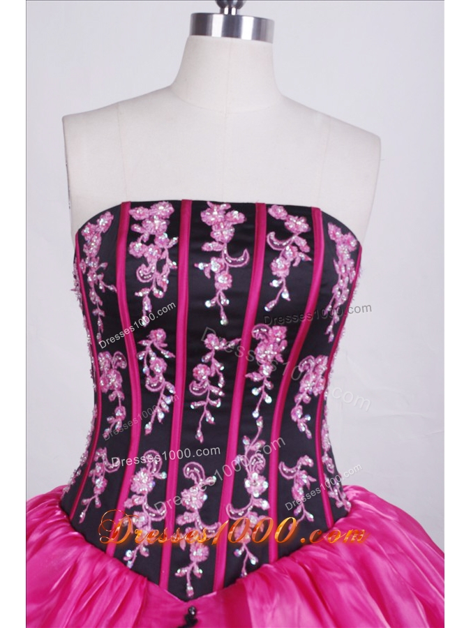 Classical Ball gown Strapless Floor-length Quinceanera Dress