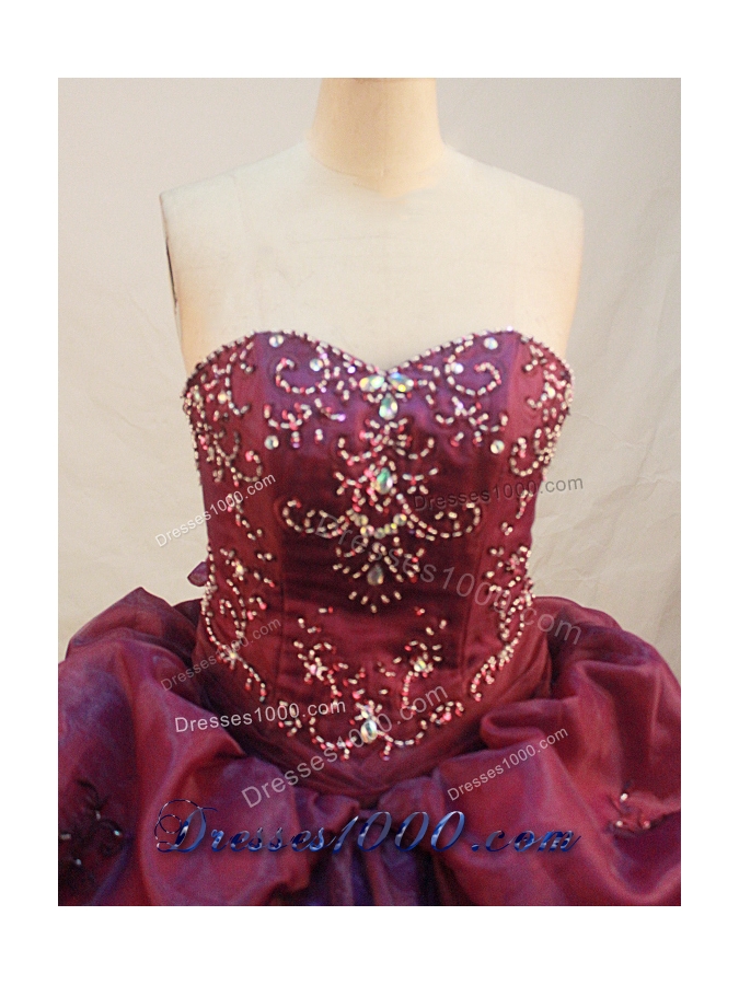 Exquisite Ball gown Strapless Sweep Train Quinceanera Dresses