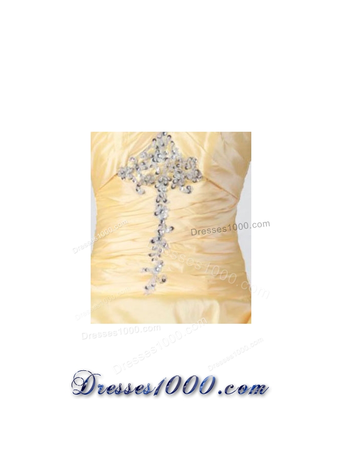 Pretty Ball Gown Strapless Floor-length Appliques Quinceanera Dresses