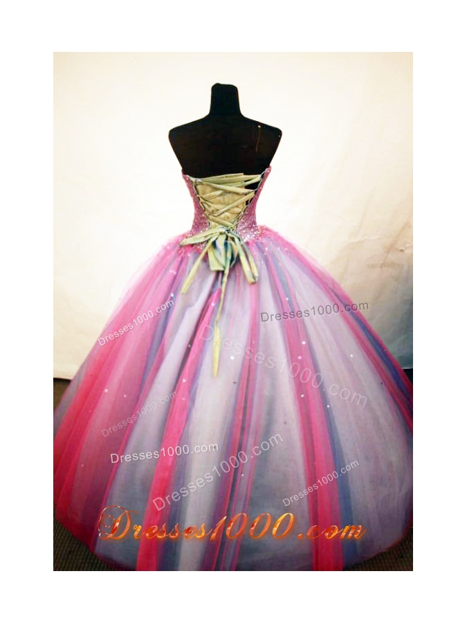Pretty Ball Gown Sweetheart Floor-length Quinceanera Dresses Sequins