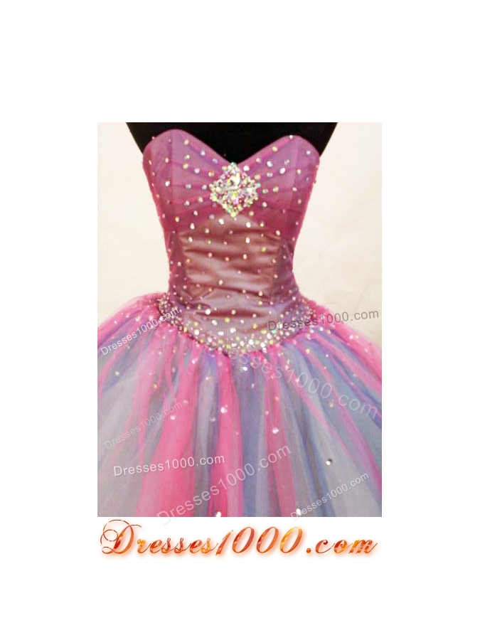 Pretty Ball Gown Sweetheart Floor-length Quinceanera Dresses Sequins