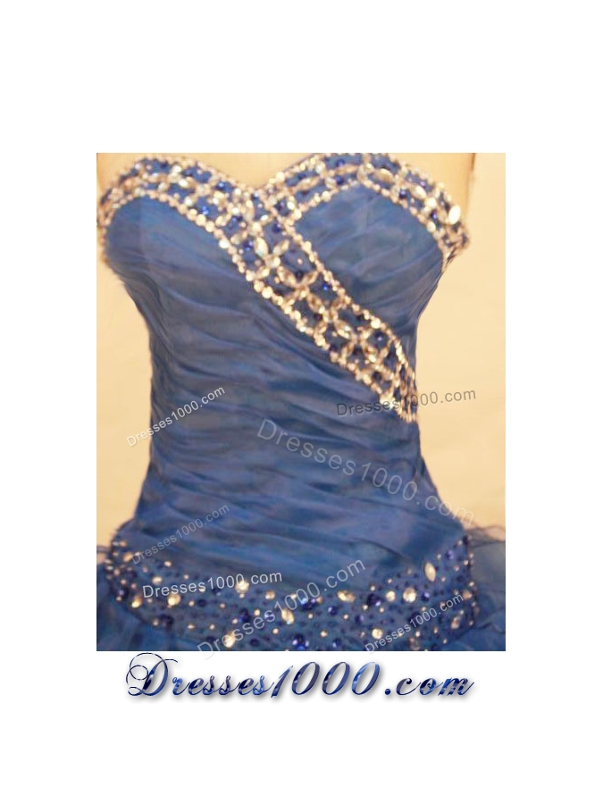 Romantic Ball Gown Sweetheart-neck Floor-length Beading Quinceanera Dresses