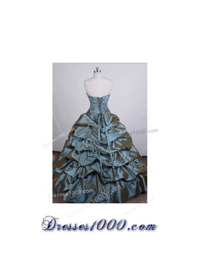 Affordable Ball gown Strapless Floor-length Quinceanera Dresses Beading