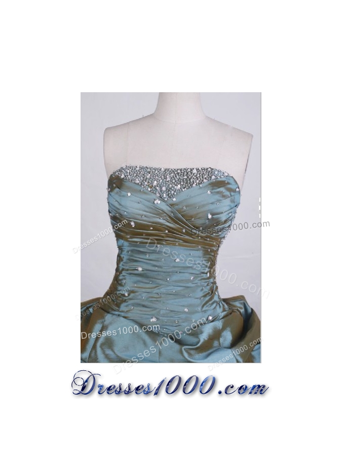 Affordable Ball gown Strapless Floor-length Quinceanera Dresses Beading