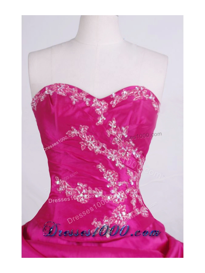 Discount Ball gown Sweetheart Floor-length Quinceanera Dresses Appliques with Beading