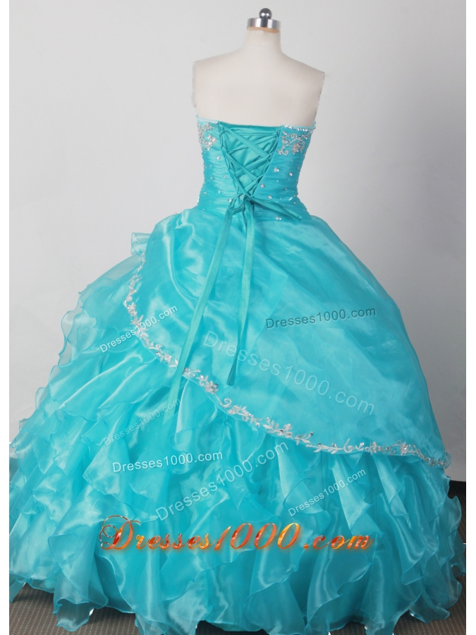 Elegant Ball Gown Strapless Floor-length Pink Quinceanera Dress