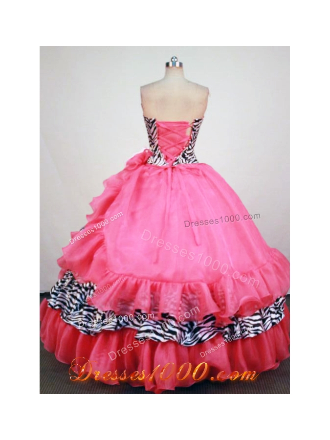 Luxurious Ball Gown Sweetheart Neck Floor-Lengtrh Light Pink Beading Quinceanera Dress