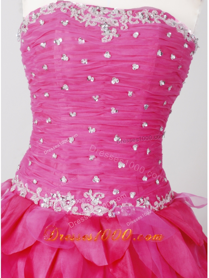 Perfect Ball Gown Strapless Floor-length Quinceanera Dress