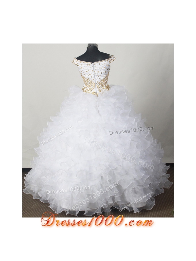 Elegant Ball Gown Off The Shoulder Neckline Floor-length Quinceanera Dress