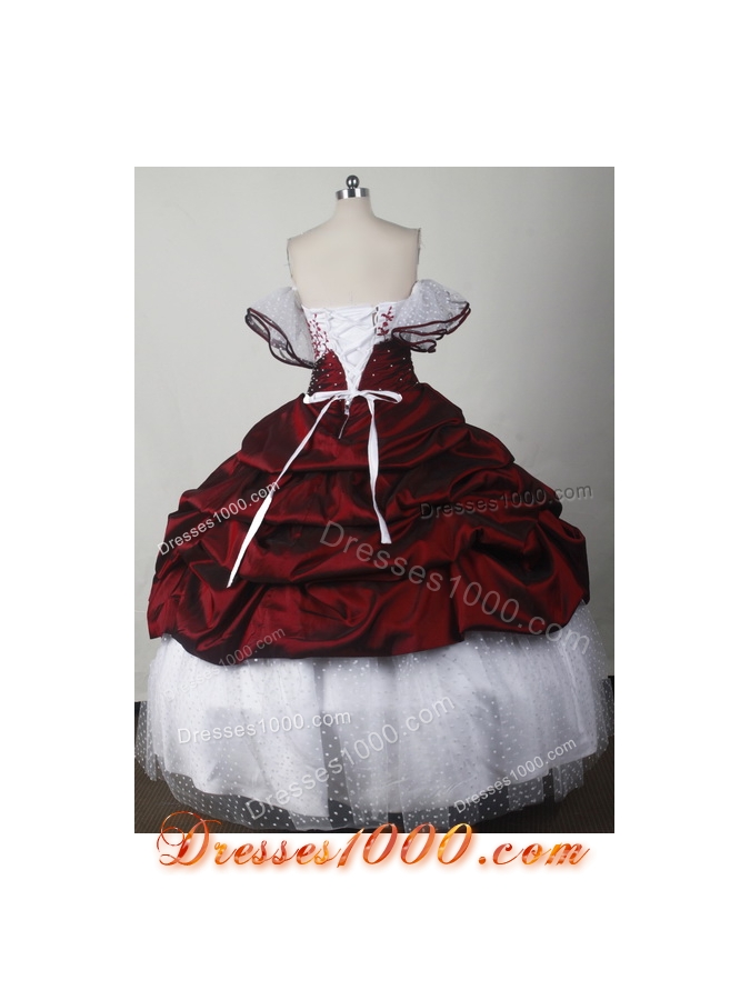 Elegant Ball Gown Strapless Floor-length Quinceanera Dress