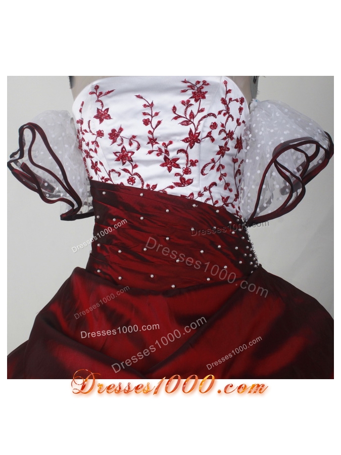 Elegant Ball Gown Strapless Floor-length Quinceanera Dress