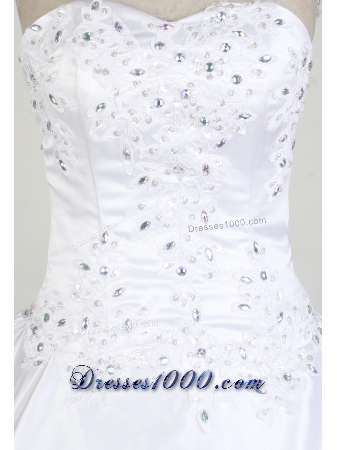 Exclusive Ball Gown Sweetheart Neck Floor-length White Quinceanera Dress