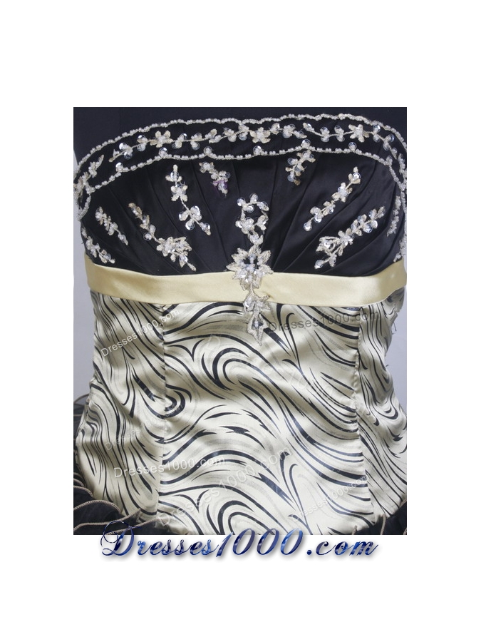 Exclusive Ball Gown Strapless Floor-length Black Quinceanera Dress