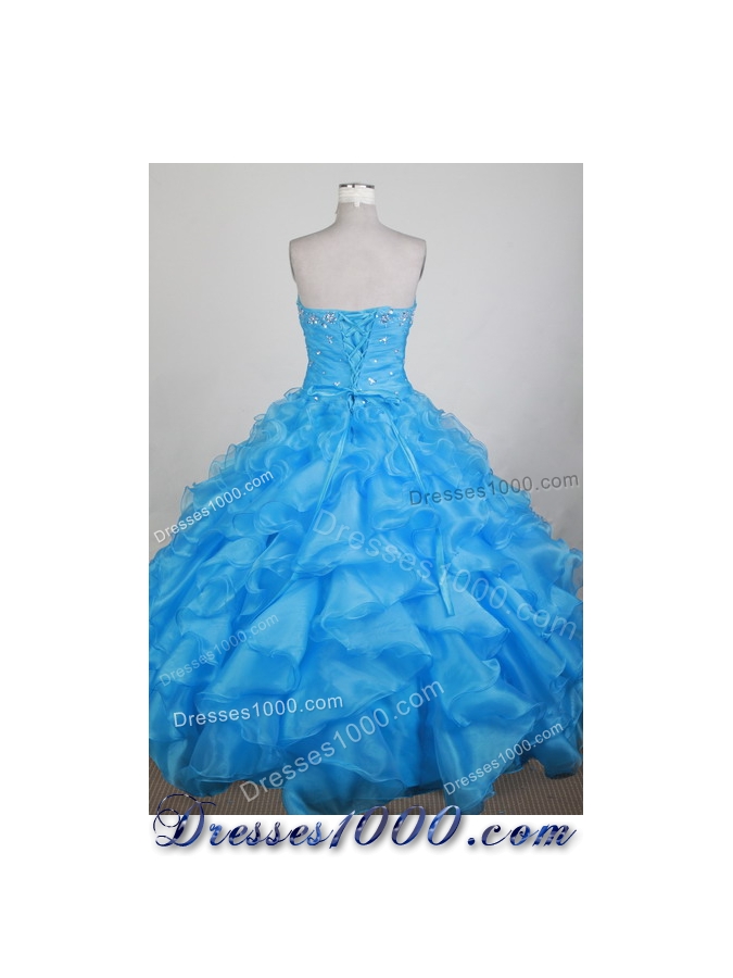 Exclusive Ball Gown Sweetheart Neck Floor-length Baby Blue Quinceanera Dress
