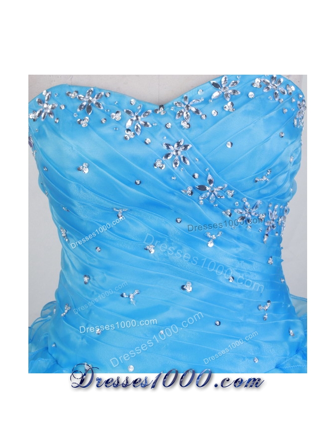Exclusive Ball Gown Sweetheart Neck Floor-length Baby Blue Quinceanera Dress