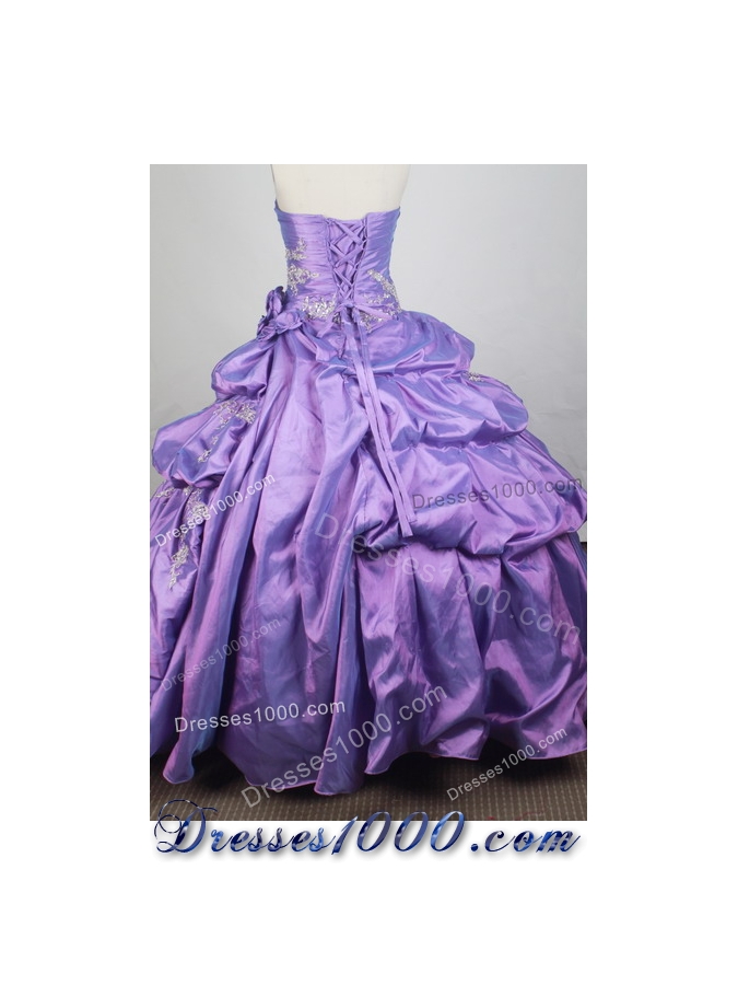 Exclusive Ball Gown Strapless Floor-length Lavender Quinceanera Dress