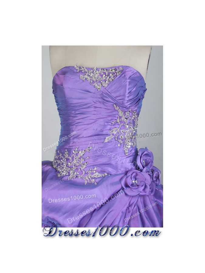 Exclusive Ball Gown Strapless Floor-length Lavender Quinceanera Dress