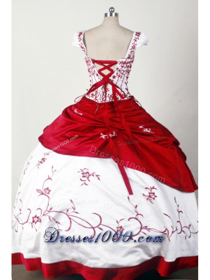 Classical Ball Gown Square Neck Floor-length Quinceanera Dress