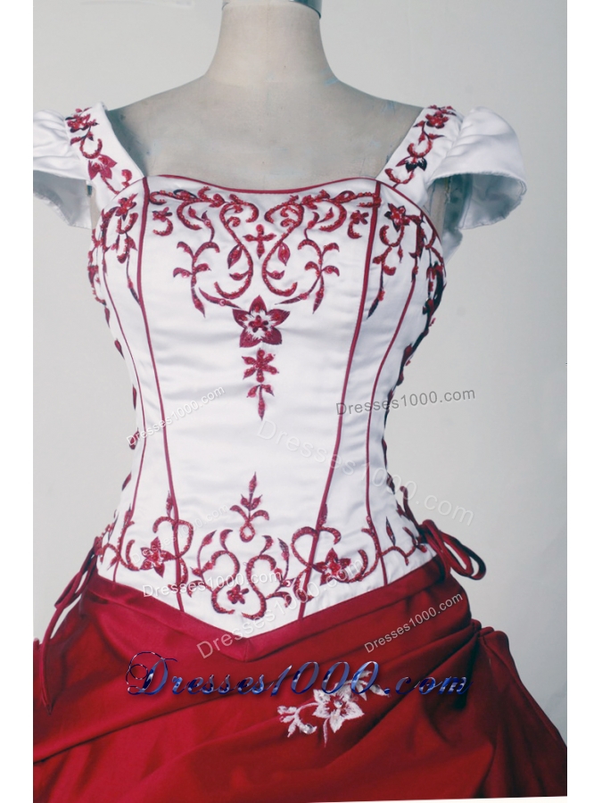 Classical Ball Gown Square Neck Floor-length Quinceanera Dress