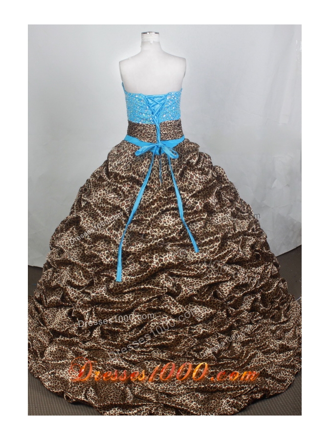 Exquisite Ball Gown V-neck Brush Quincenera Dresses