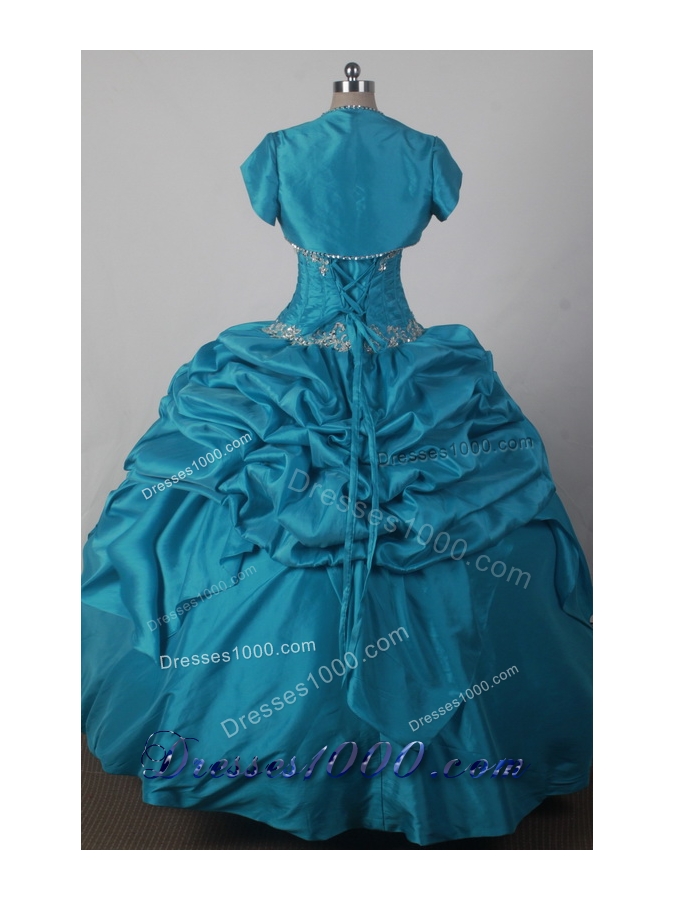 2012 Exquisite Ball Gown Strapless Floor-length Qunceanera Dress