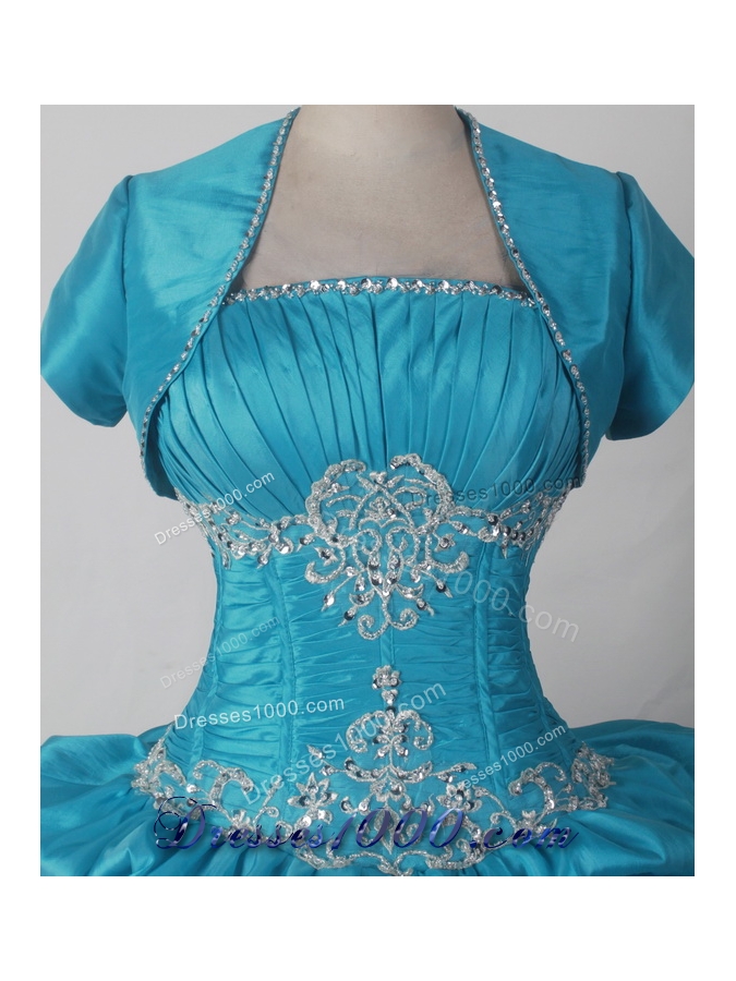 2012 Exquisite Ball Gown Strapless Floor-length Qunceanera Dress