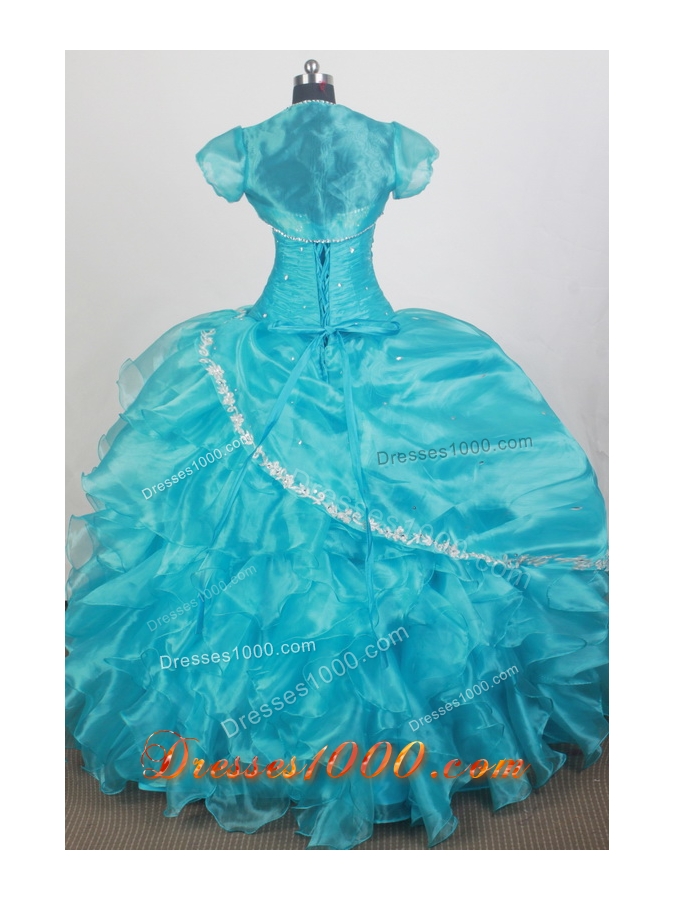 2012 Popular Ball Gown Sweetheart Floor-length Qunceanera Dress