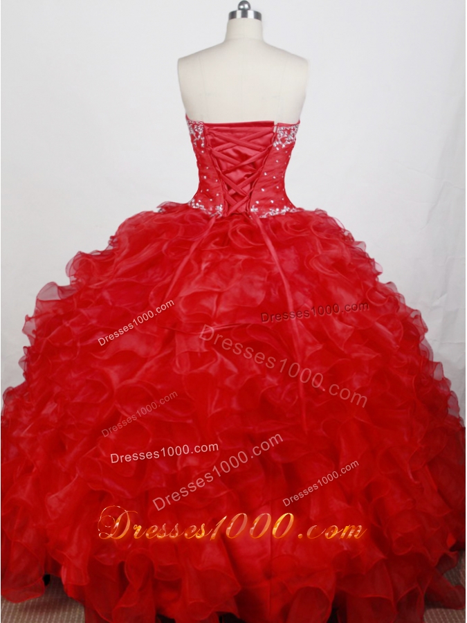 Classical Ball Gown Sweetheart Neck Floor-length Quinceanera Dress