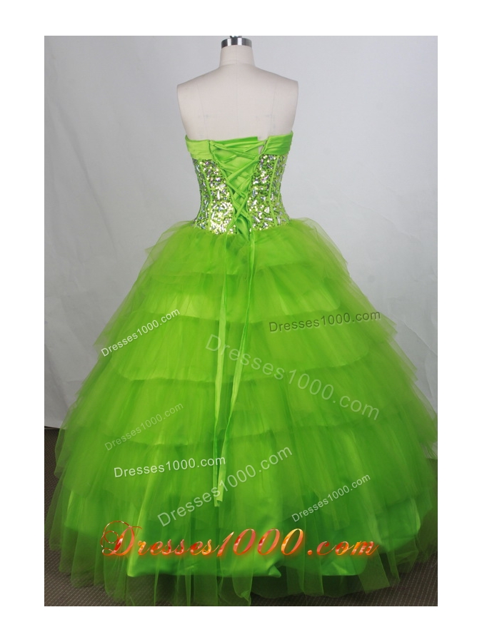 Discount Ball gown Sweetheart-neck Floor-length Quinceanera Dresses
