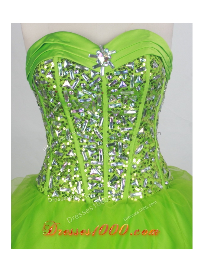 Discount Ball gown Sweetheart-neck Floor-length Quinceanera Dresses