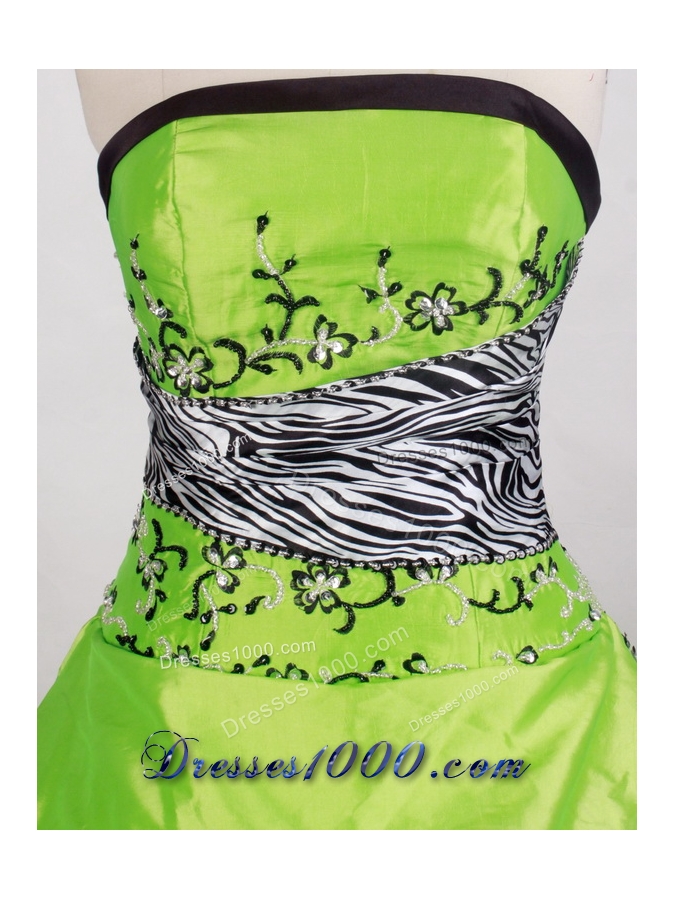 Elegant Ball gown Strapless Floor-length Quinceanera Dresses