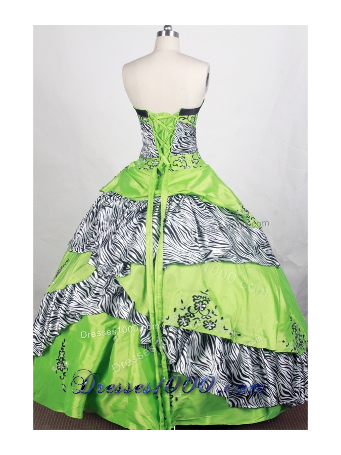 Elegant Ball gown Strapless Floor-length Quinceanera Dresses