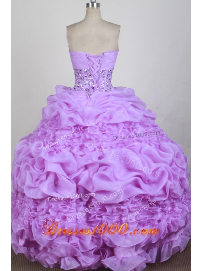 Exquisite Ball Gown Sweetheart Neck Floor-length Quinceanera Dress