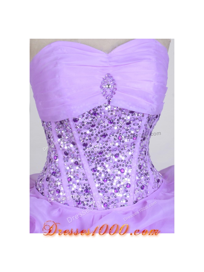 Exquisite Ball Gown Sweetheart Neck Floor-length Quinceanera Dress